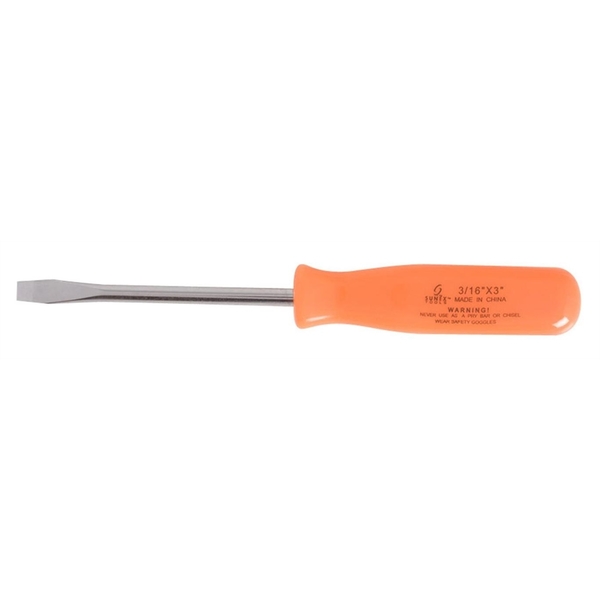 Sunex 1/4" x 1-1/2" Neon Orange Screwdriver 98065